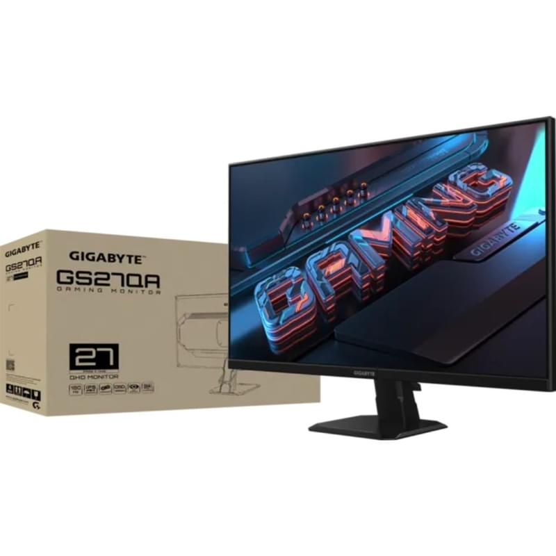 Монитор Игровой 27" GIGABYTE GS27QA 2560x1440 16:9 IPS 180Гц (HDMI+DP) Black - фото #6, Technodom.kz Монитор Игровой 27" GIGABYTE GS27QA 2560x1440 16:9 IPS 180Гц (HDMI+DP) Black - фото #6, Technodom.kz