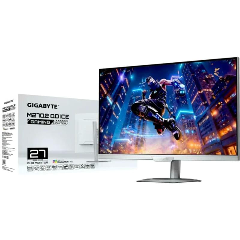 Монитор Игровой 27" GIGABYTE M27Q2 ICE 2560x1440 16:9 IPS 210Гц (HDMI+DP+Type-C) White - фото #7, Technodom.kz Монитор Игровой 27" GIGABYTE M27Q2 ICE 2560x1440 16:9 IPS 210Гц (HDMI+DP+Type-C) White - фото #7, Technodom.kz