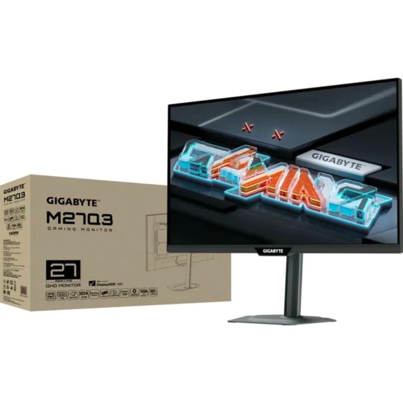 Монитор Игровой 27" GIGABYTE M27Q3 2560x1440 16:9 IPS 320Гц (HDMI+DP+Type-C) Black - фото #7, Technodom.kz Монитор Игровой 27" GIGABYTE M27Q3 2560x1440 16:9 IPS 320Гц (HDMI+DP+Type-C) Black - фото #7, Technodom.kz