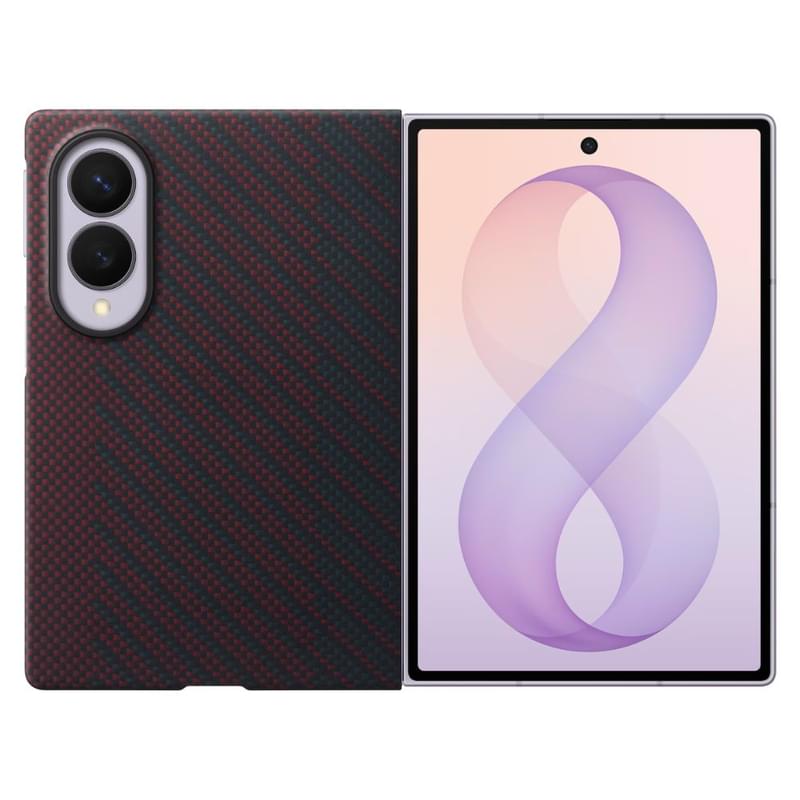 Смартфонға арналған қап Samsung Galaxy Z Fold8 Carbon Shield Magnet Case Қызыл (EF-KF971SREGRU) - фото #0, Technodom.kz