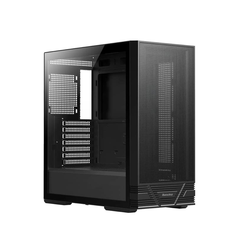 Корпус Mid Tower Huntkey GS660C Black (ATX/mATX/ITX) 4x120mm ARGB [GS660C] - фото #7, Technodom.kz