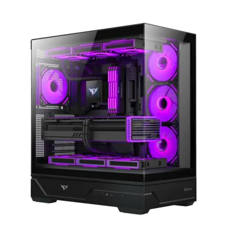 Корпус Mid Tower Huntkey MVP Destiny Black (ATX/mATX/ITX) без вентиляторов [MVP Destiny B] - фото #3, Technodom.kz