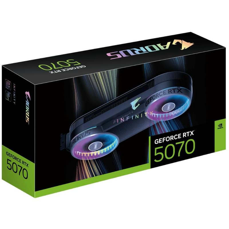 Gigabyte RTX 5070 AORUS INFINITY 12GB 192bit/G7 (HDMI+3DP)[GV-N5070AORUS IF-12GD] бейнекартасы - фото #6, Technodom.kz