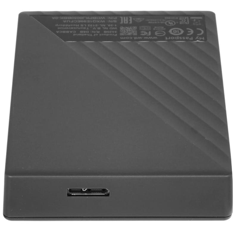 Внешний HDD 2.5" 5TB WD My Passport USB 3.2 Gen1 Black [WDBPKJ0050BBK-WESN] - фото #2, Technodom.kz