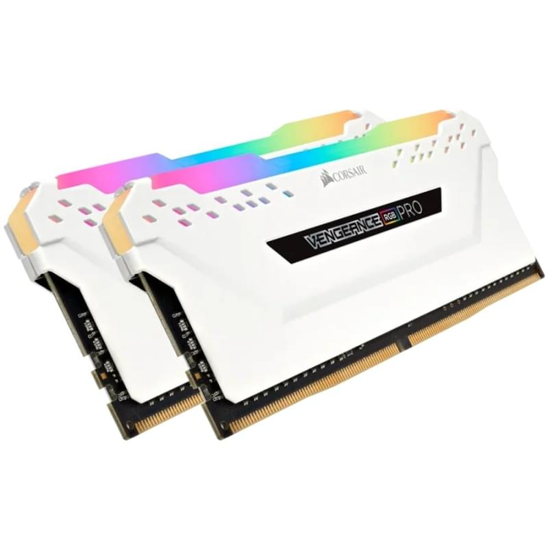 Жедел жады DDR4 DIMM 32GB 2x16 3200MHz Corsair Vengeance RGB Pro CL16 White [CMW32GX4M2E3200C16W] - фото #0, Technodom.kz