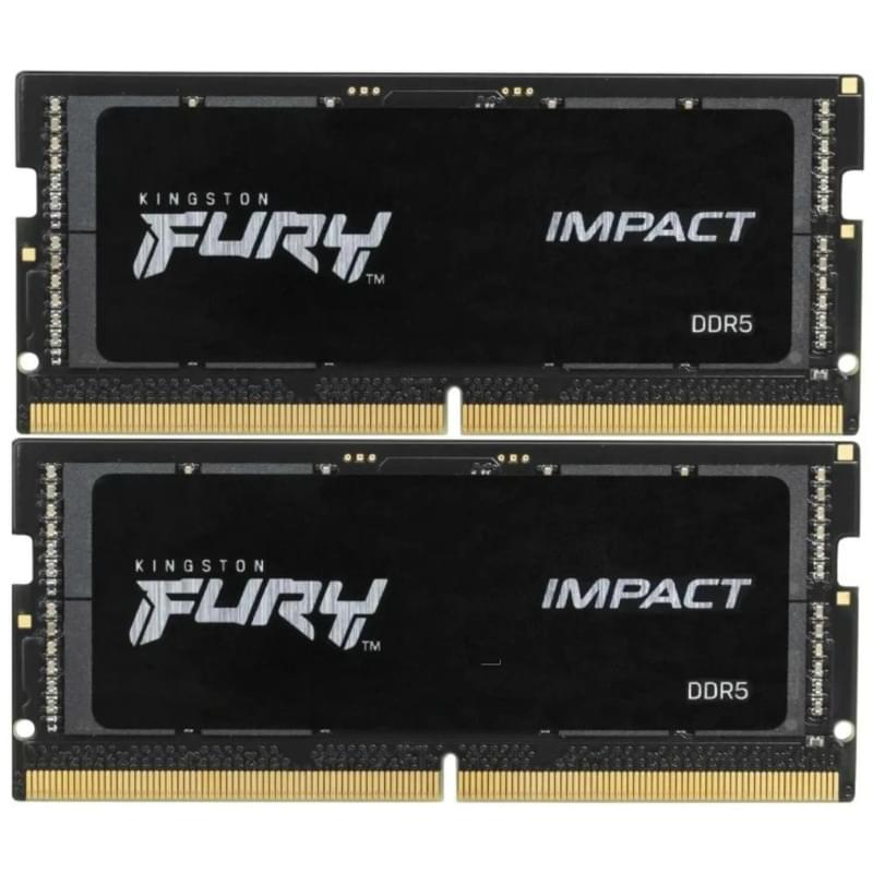 Оперативная память DDR5 SO-DIMM 32GB 2x16 6400MT Kingston Fury Impact CL38 [KF564S38IBK2-32] - фото #0, Technodom.kz