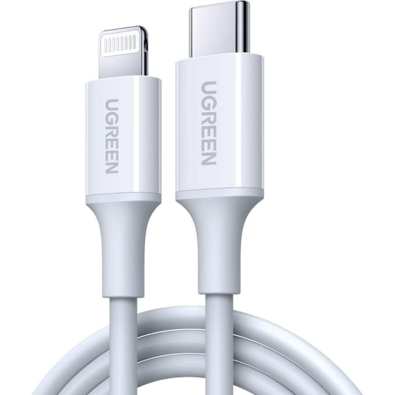 Кабель USB-C-Lightning PD 3A,1m (10493) UGREEN - фото #0, Technodom.kz Кабель USB-C-Lightning PD 3A,1m (10493) UGREEN - фото #0, Technodom.kz