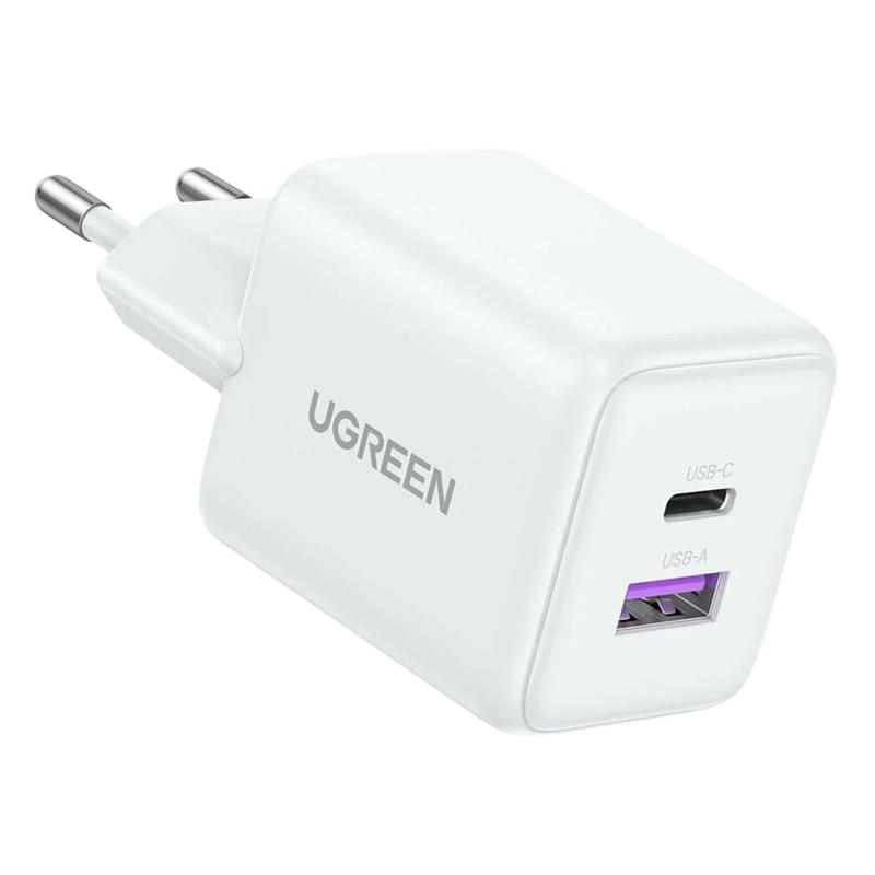 Қуат адаптері UGREEN 30W 2xPort GaN USB-C+USB-A (65015) - фото #1, Technodom.kz Қуат адаптері UGREEN 30W 2xPort GaN USB-C+USB-A (65015) - фото #1, Technodom.kz