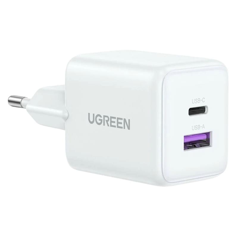 Қуат адаптері UGREEN 30W 2xPort GaN USB-C+USB-A (65015) - фото #2, Technodom.kz Қуат адаптері UGREEN 30W 2xPort GaN USB-C+USB-A (65015) - фото #2, Technodom.kz
