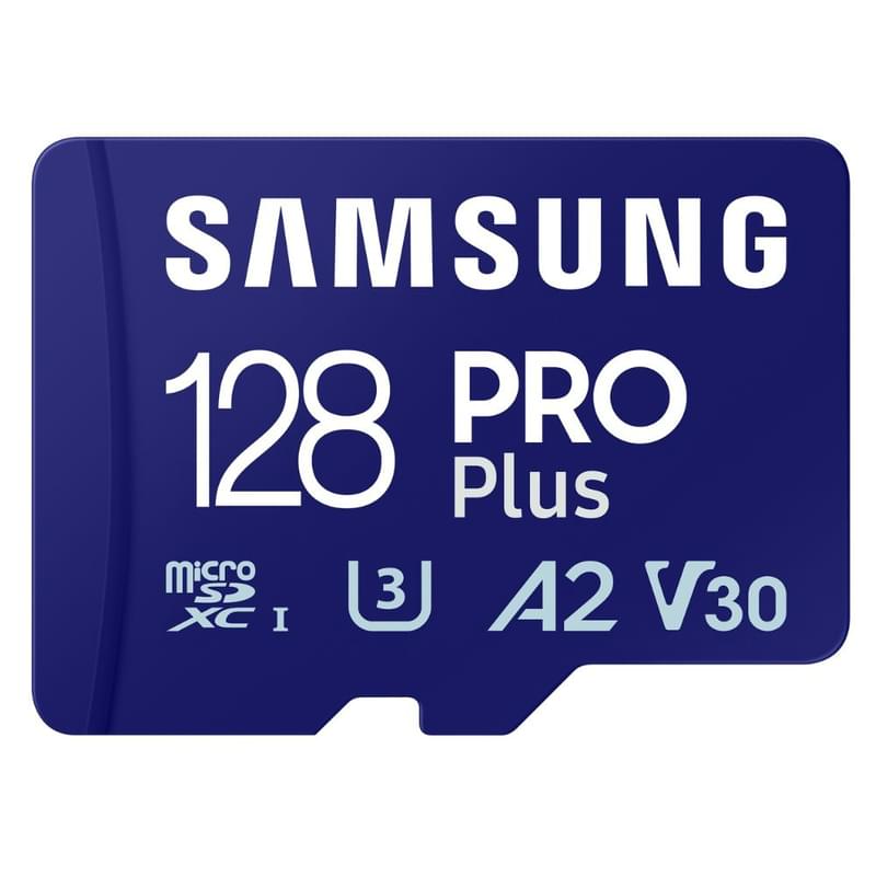 Карта памяти MicroSD 128GB Samsung PRO Plus UHS-I 180MB/s Class 10 + SD Adapter [MB-MD128SA/EU] - фото #0, Technodom.kz