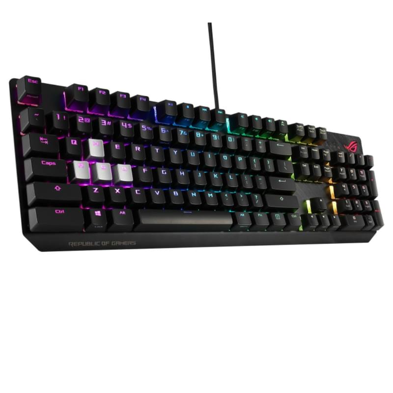 Ойын пернетақтасы ASUS ROG STRIX SCOPE I/NXSW/RU/PBT/HS, Black - фото #1, Technodom.kz