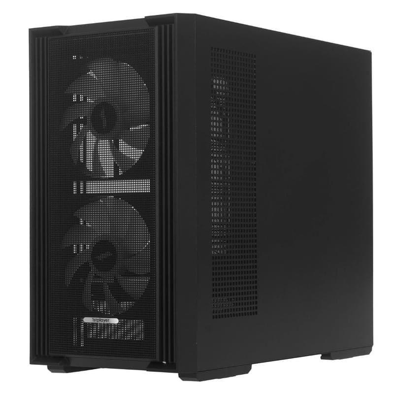 Корпус 1STPLAYER AU6 Black mATX/ITX 5xARGB [AU6-BK-2FA7-14-2FA7R-1FA7] - фото #4, Technodom.kz