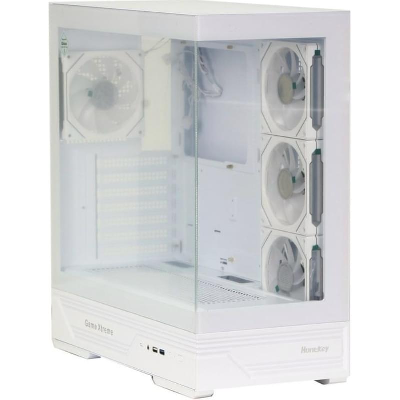 Корпус Huntkey GX760A Fortune White ATX/mATX/ITX без вентиляторов [GX760A White] - фото #1, Technodom.kz