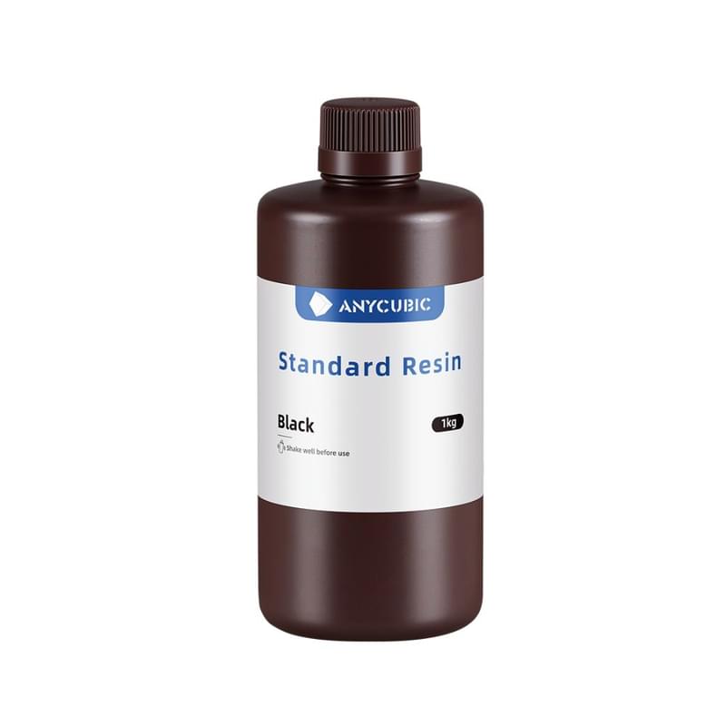 3D басып шығаруға арналған Anycubic Standard Resin фотополимерлі шайыры, 1 литр, Black (Қара) - фото #1, Technodom.kz