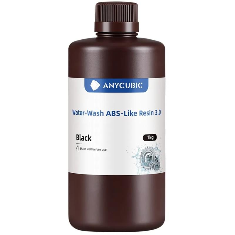 Смола для 3D-печати Anycubic Water-Wash ABS-Like Resin 3.0, 1 литр, Black (Черный) - фото #0, Technodom.kz Смола для 3D-печати Anycubic Water-Wash ABS-Like Resin 3.0, 1 литр, Black (Черный) - фото #0, Technodom.kz