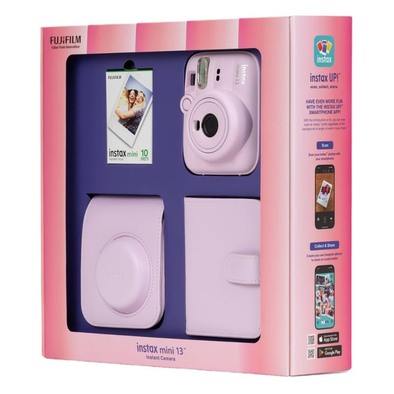 Сыйлық қаптамасындағы FUJIFILM Instax Mini Цифрлық фотоаппараты 13 Blossom Pink - фото #2, Technodom.kz