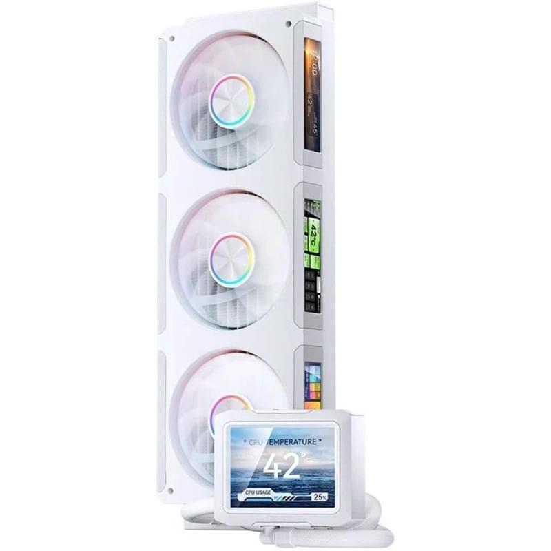 Система жидкостного охлаждения для CPU Jonsbo TF3-360SCW 360 4xLCD White [TF3-360SCW White] - фото #2, Technodom.kz