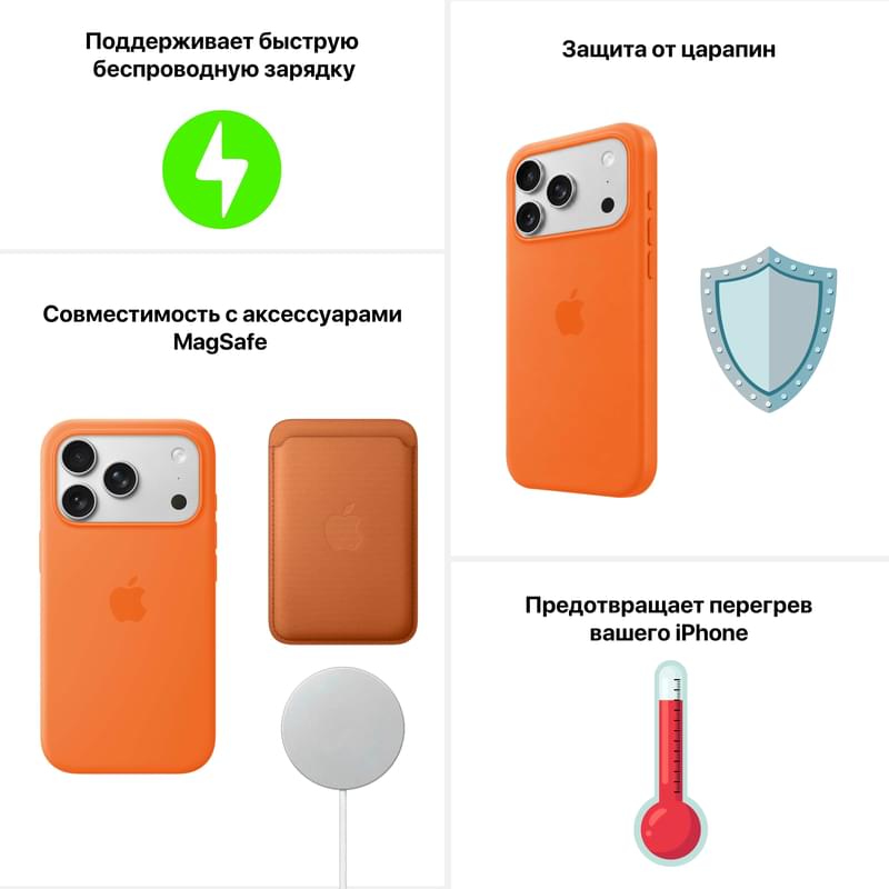 Чехол для смартфона iPhone 18 Pro Silicone Case with MagSafe – Navy Blue (MK8X4ZM/A) - фото #6, Technodom.kz