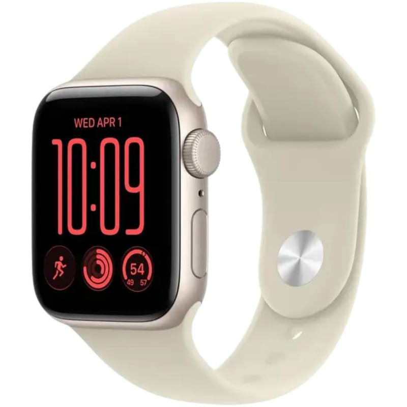 Смарт Часы Apple Watch SE 3 GPS 40mm Starlight Aluminium Case with Sand Sport Band - S/M (MJKR4RK/A) - фото #0, Technodom.kz