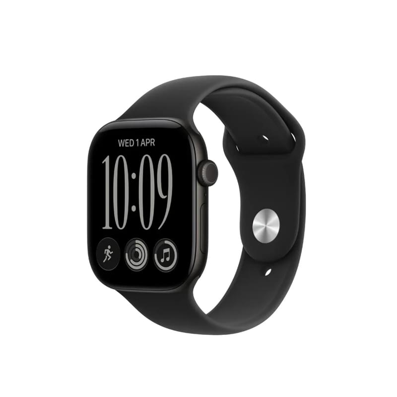 Apple Watch Series 12 GPS 46mm Black Aluminium Case with Black Sport Band - S/M (MJEK4RK/A) Смарт сағаты - фото #0, Technodom.kz Apple Watch Series 12 GPS 46mm Black Aluminium Case with Black Sport Band - S/M (MJEK4RK/A) Смарт сағаты - фото #0, Technodom.kz