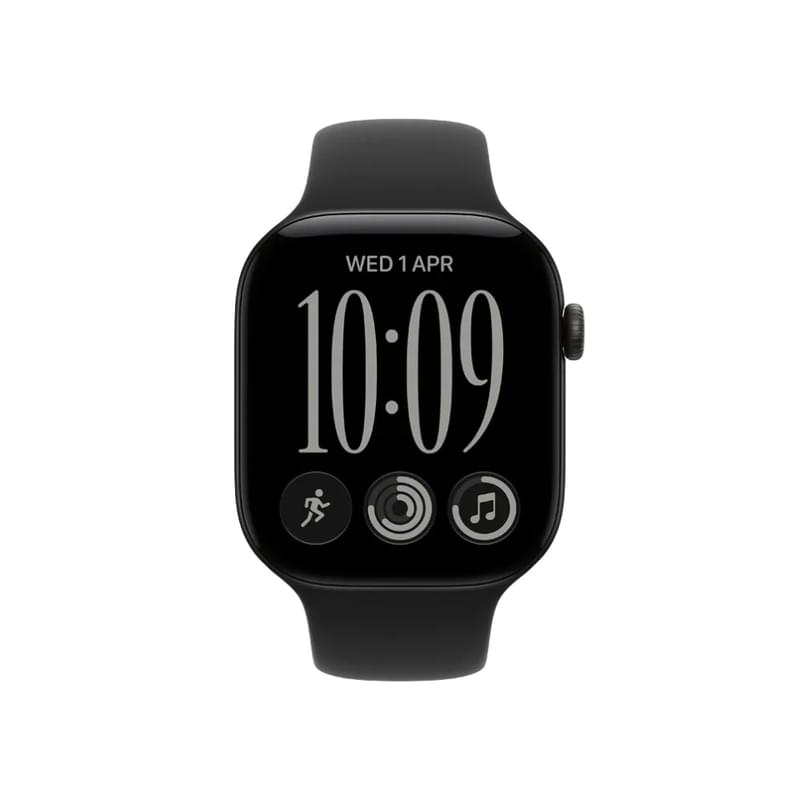 Apple Watch Series 12 GPS 46mm Black Aluminium Case with Black Sport Band - M/L (MJEL4RK/A) Смарт сағаты - фото #1, Technodom.kz Apple Watch Series 12 GPS 46mm Black Aluminium Case with Black Sport Band - M/L (MJEL4RK/A) Смарт сағаты - фото #1, Technodom.kz