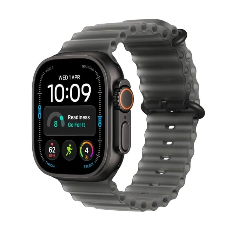 Apple Watch Ultra 4 GPS + Cellular 49mm Black Titanium Case with Translucent Black Ocean Band (MJAY4QI/A) Смарт сағаты - фото #0, Technodom.kz Apple Watch Ultra 4 GPS + Cellular 49mm Black Titanium Case with Translucent Black Ocean Band (MJAY4QI/A) Смарт сағаты - фото #0, Technodom.kz