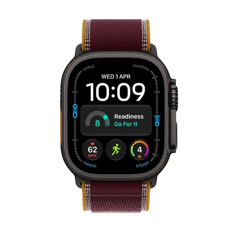 Apple Watch Ultra 4 GPS + Cellular 49mm Black Titanium Case with Burgundy Trail Loop - M/L (MJC44QI/A) Смарт сағаты - фото #1, Technodom.kz Apple Watch Ultra 4 GPS + Cellular 49mm Black Titanium Case with Burgundy Trail Loop - M/L (MJC44QI/A) Смарт сағаты - фото #1, Technodom.kz
