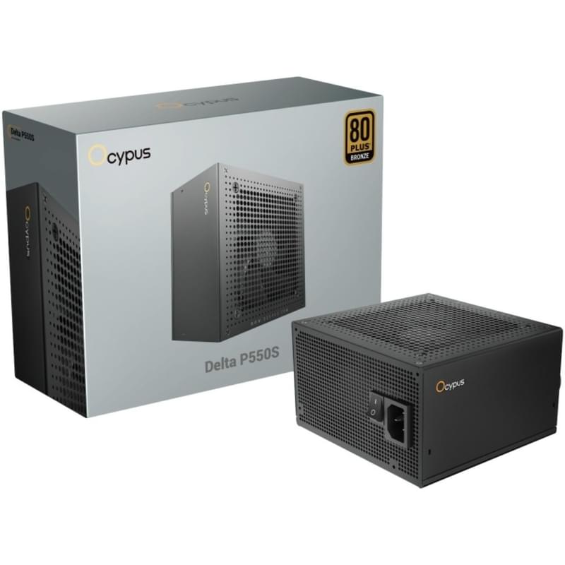 Блок питания 550W Ocypus Delta P550S ATX 3.1 80+Bronze Non Modular Black [Delta-P550S-BDFBK025X-EU] - фото #1, Technodom.kz
