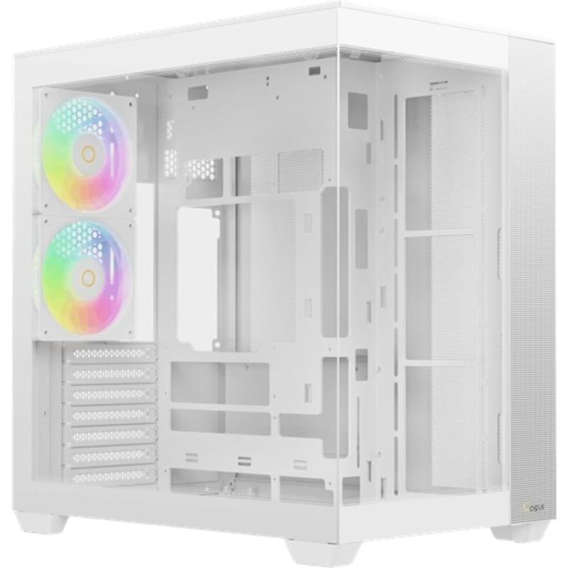 Корпус Mid Tower Ocypus Delta C74 TG ARGB White ATX/mATX/ITX 2x120mm [Delta-C74-WHD200XX-GL] - фото #0, Technodom.kz