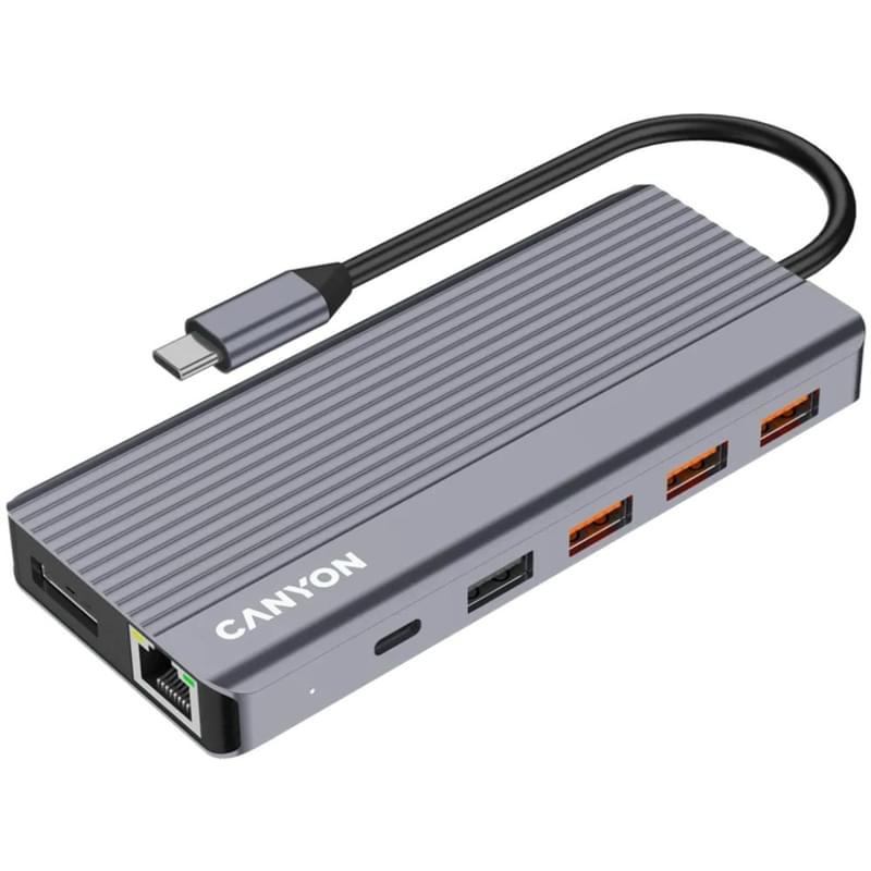 Canyon DS-16 USB-C 13in1 Grey мультипортты адаптері (CNS-TDS16) - фото #1, Technodom.kz Canyon DS-16 USB-C 13in1 Grey мультипортты адаптері (CNS-TDS16) - фото #1, Technodom.kz