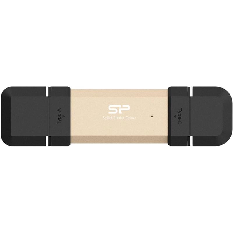 Внешний SSD 500GB Silicon Power DS72 USB 3.2 Gen 2 Type-C Gold [SP500GBUC3S72V1G] - фото #2, Technodom.kz