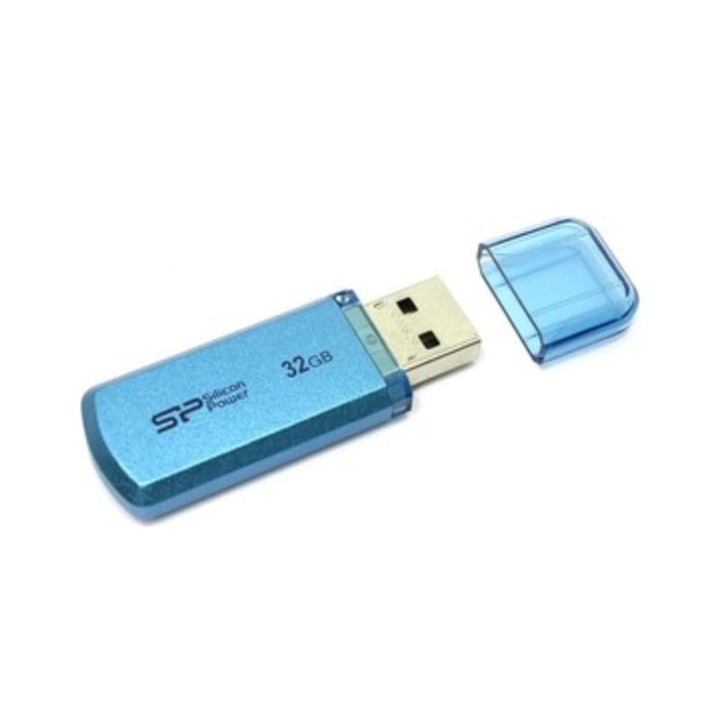 USB Флешкасы 32Gb Silicon Power Helios 101 USB 2.0 Blue (SP032GBUF2101V1B) - фото #0, Technodom.kz