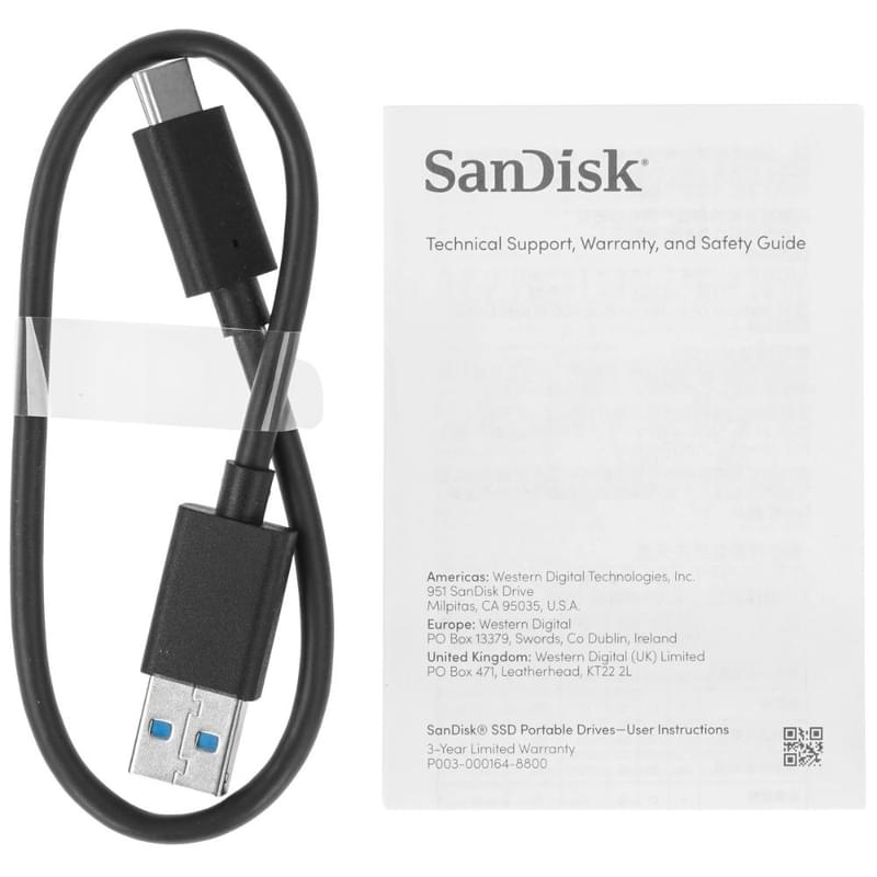 Внешний SSD 1TB SanDisk Portable SSD [SDSSDE30-1T00-G26] - фото #3, Technodom.kz
