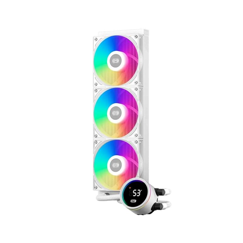 Система жидкостного охлаждения для CPU PCCooler DA360 Pro Digital White [DA360 Pro ARGB Digital WH] - фото #1, Technodom.kz