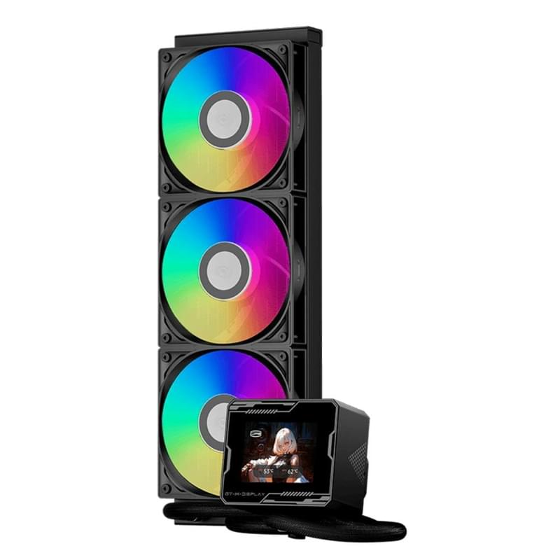 Система жидкостного охлаждения для CPU PCCooler GT360M Display Black [GT360M ARGB Display BK] - фото #0, Technodom.kz