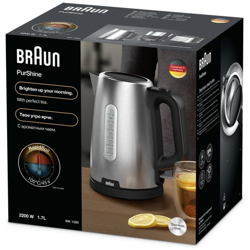 Чайник Braun WK-1500BK-1 - фото #3, Technodom.kz Чайник Braun WK-1500BK-1 - фото #3, Technodom.kz
