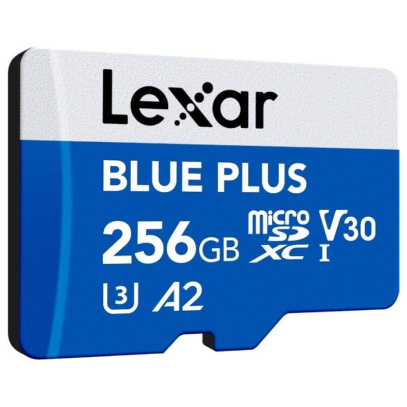 Карта памяти microSDXC 256GB Lexar BLUE PLUS A2 U3 V30 [LMSBLPL256G-BNANG] - фото #1, Technodom.kz