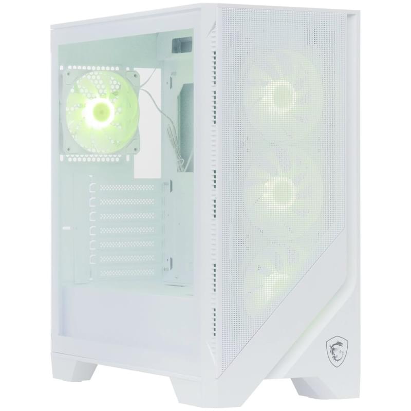 Кейс MSI FORGE 320R AIRFLOW MidTower, window, White ATX 4x120mm FAN [MAG FORGE 320R AIRFLOW WHITE] - фото #3, Technodom.kz