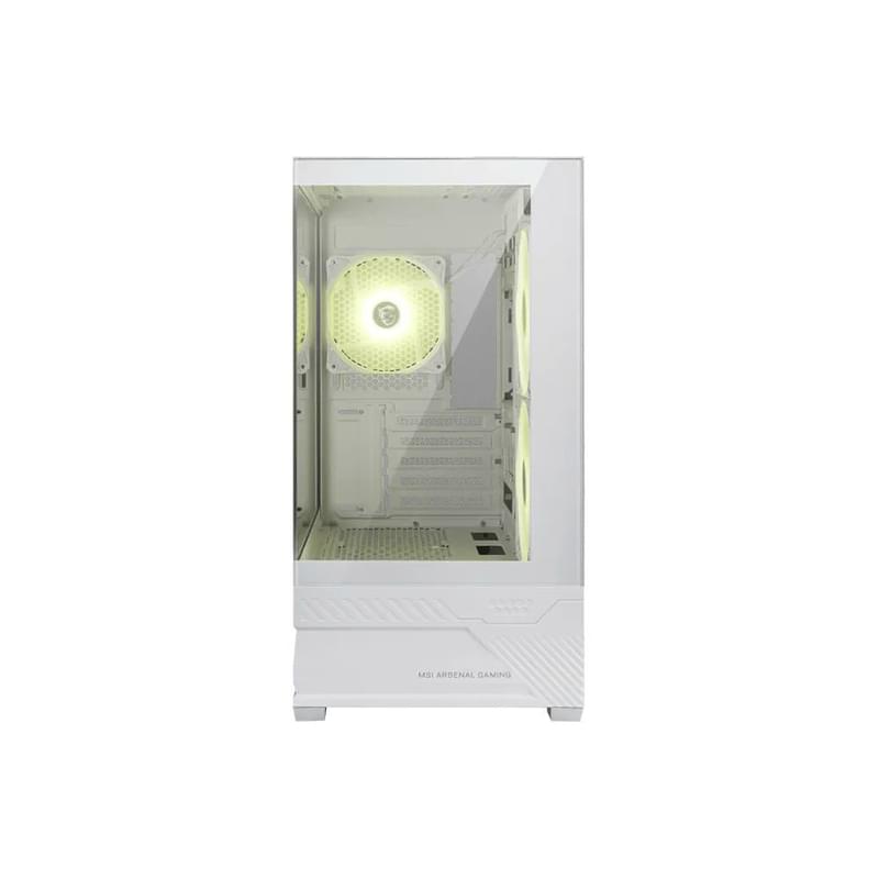 Кейс MSI PANO M110R MiniTower, window, White mATX 2x140+1x120mm FAN [MAG PANO M110R WHITE] - фото #1, Technodom.kz