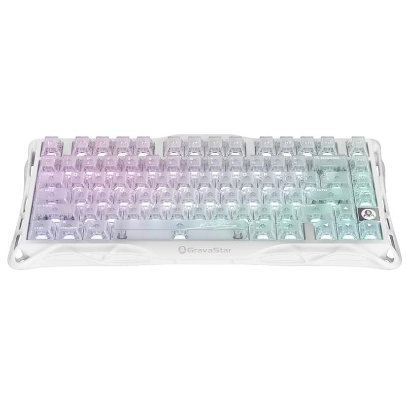 Игровая клавиатура беспроводная GravaStar Mercury K1 Lite Crystal Aurora (GS K1 LITE_XTAL_AUROA) - фото #1, Technodom.kz
