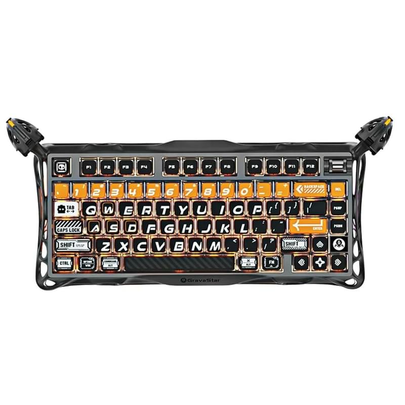 Сымсыз ойын клавиатура GravaStar Mercury K1 Pro CyberFlare (GS K1 PRO_BO_BLK) - фото #0, Technodom.kz