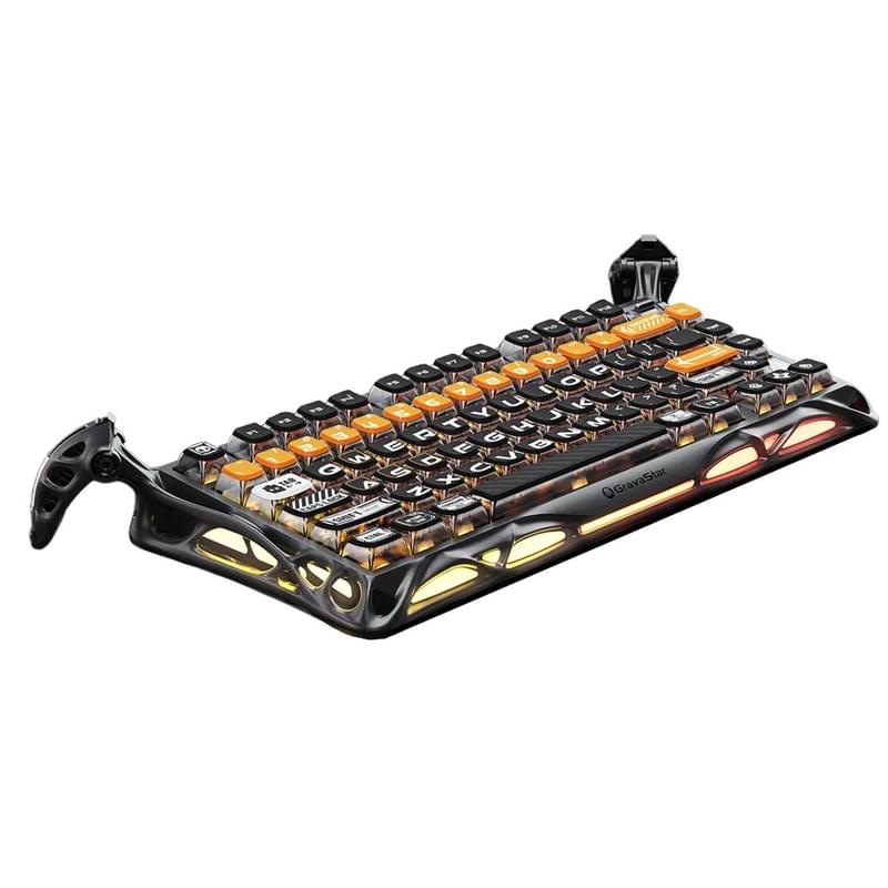 Сымсыз ойын клавиатура GravaStar Mercury K1 Pro CyberFlare (GS K1 PRO_BO_BLK) - фото #1, Technodom.kz