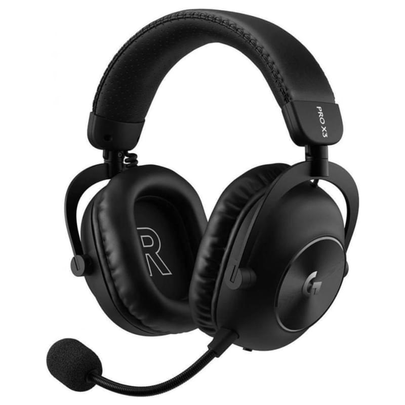 Игровая гарнитура беспроводная LOGITECH G PRO X3 LIGHTSPEED BLACK (981-001740) - фото #0, Technodom.kz