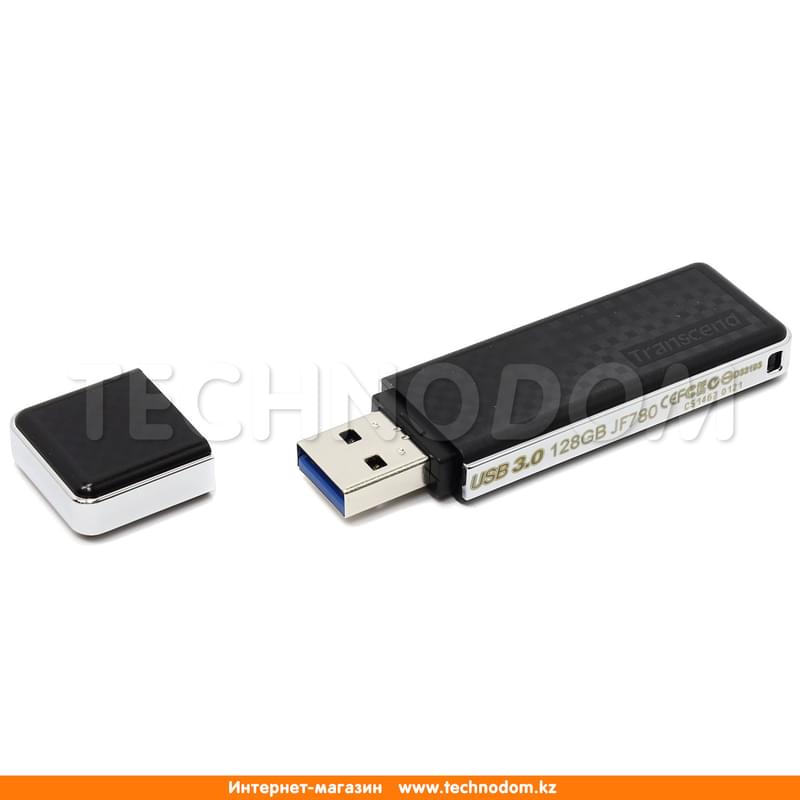 USB Флешка 128GB Transcend JetFlash 780 Type-A 3.1 Gen 1 (3.0) Black (TS128GJF780) - фото #2, Technodom.kz