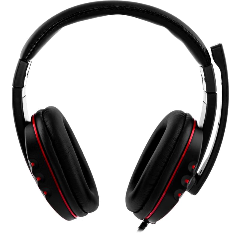 Гарнитура Накладная Delux DLH-4, Black-Red - фото #2, Technodom.kz