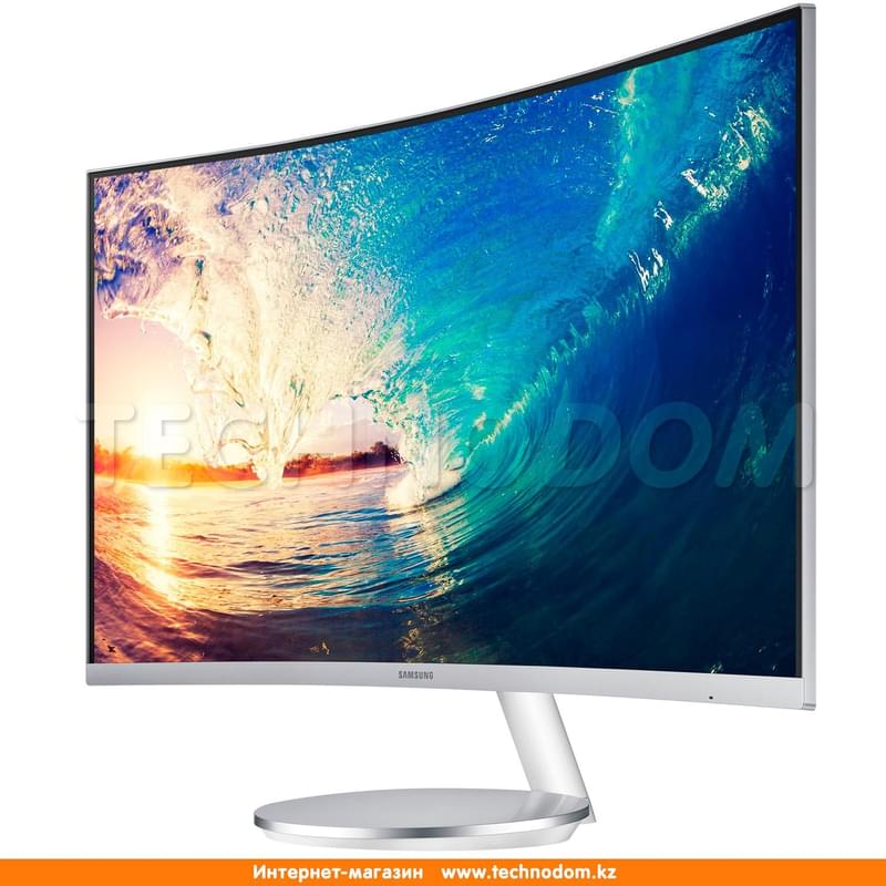 Монитор 27" Samsung LC27F591FDIX  1920x1080 16:9 VA 60ГЦ (HDMI+DP+VGA) Curved White - фото #5, Technodom.kz