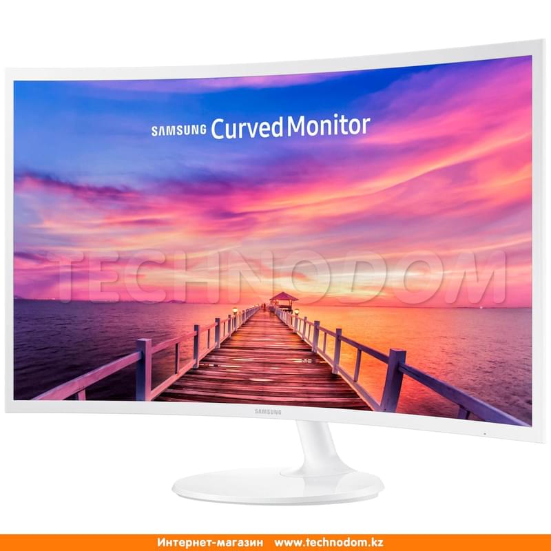 Монитор 32" Samsung LC32F391FWIX 1920х1080 16:9 VA 60ГЦ (HDMI+VGA) Curved White - фото #3, Technodom.kz