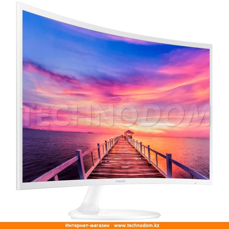 Монитор 32" Samsung LC32F391FWIX 1920х1080 16:9 VA 60ГЦ (HDMI+VGA) Curved White - фото #4, Technodom.kz