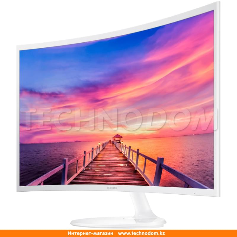 Монитор 32" Samsung LC32F391FWIX 1920х1080 16:9 VA 60ГЦ (HDMI+VGA) Curved White - фото #5, Technodom.kz