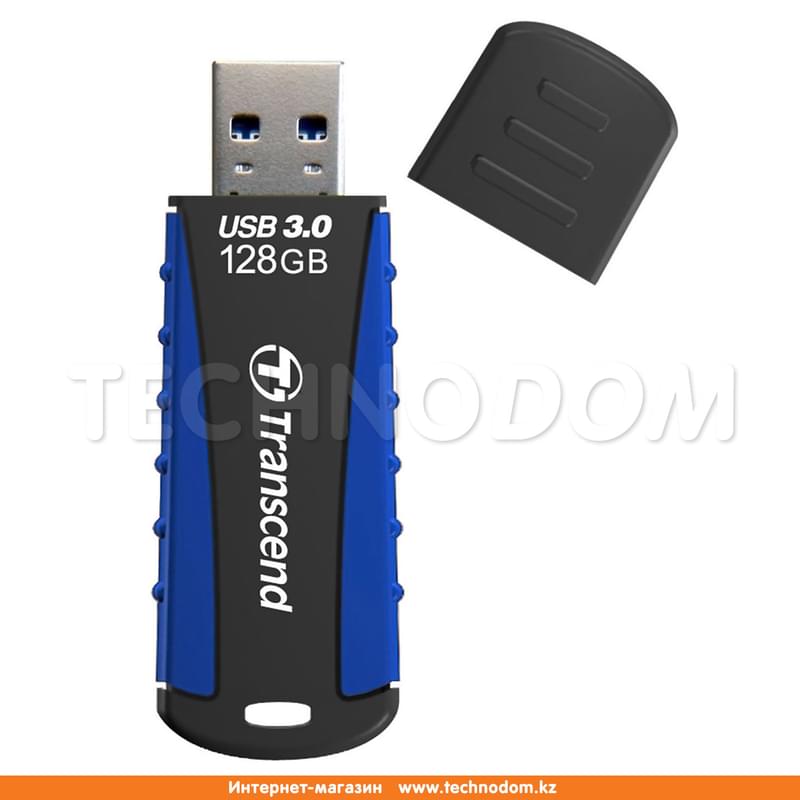 USB Флешка 128GB Transcend JetFlash 810 Type-A 3.1 Gen 1 (3.0) Navy Blue(TS128GJF810) - фото #2, Technodom.kz
